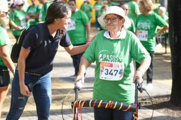 Unos 160 mayores de Telde dan un ejemplo de motivación en II carrera Pasos por la vida (Foto TA)